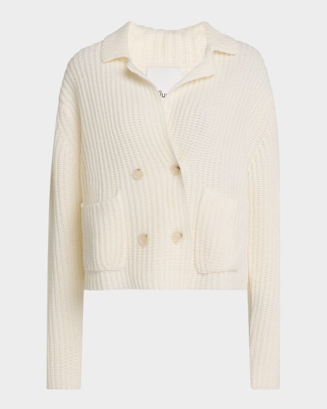 Ribbed Wool-Cashmere Jacket